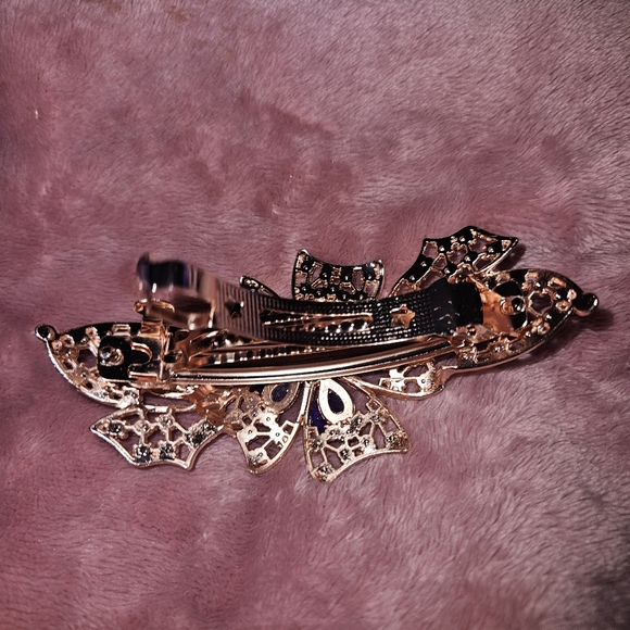 NWT Hair Clip Assessory (Purple & Gold) - Picture 3 of 11